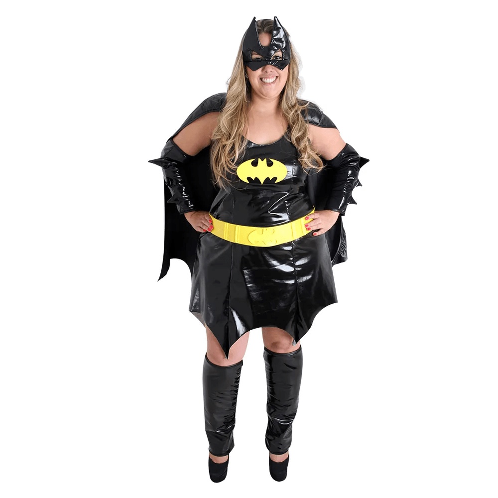 Fantasia Batgirl Luxo Fem Plus Size Guedes Épocas 8168