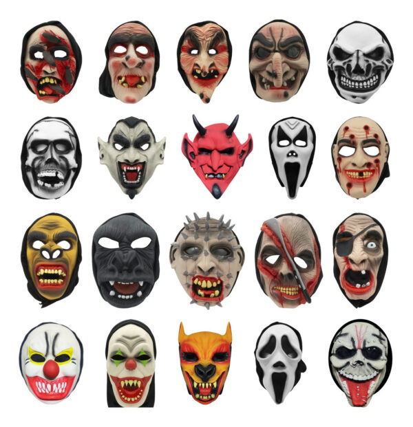 Mascaras Halloween Festa Fantasy Terror Cosplay Com Capuz