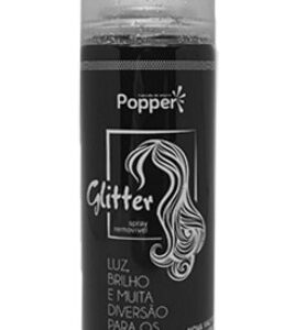 Spray Glitter Removível Para Cabelo Pepper -dourado E Prata