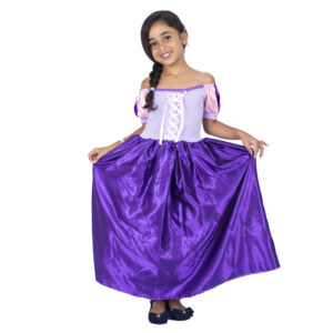 Fantasia Rapunzel Princesa Infantil Carnaval Halloween Festa
