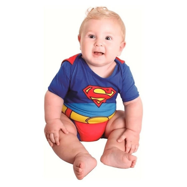 Fantasia Super Homem Baby Body Carnaval Halloween Evento