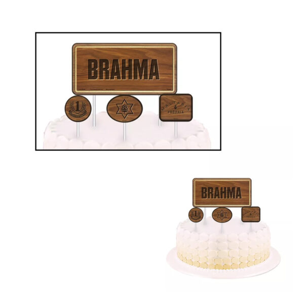 Kit Decorativo Brahma Um Bolinho 90Peças 7 Produtos Festa