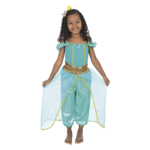 Fantasia Jasmine Princesa Infantil Carnaval Halloween Festa