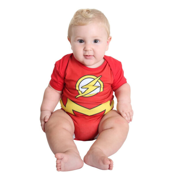 Fantasia De Flash Body Infantil Masculino Baby Carnaval Bebe