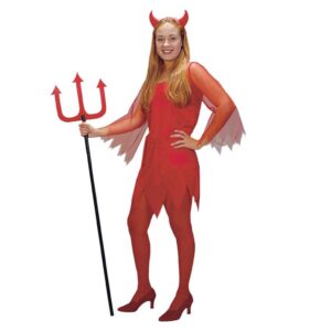 Fantasia Diabinha Luxo Carnaval Halloween Feta Diversão Terror Adulto Sensual Sexy