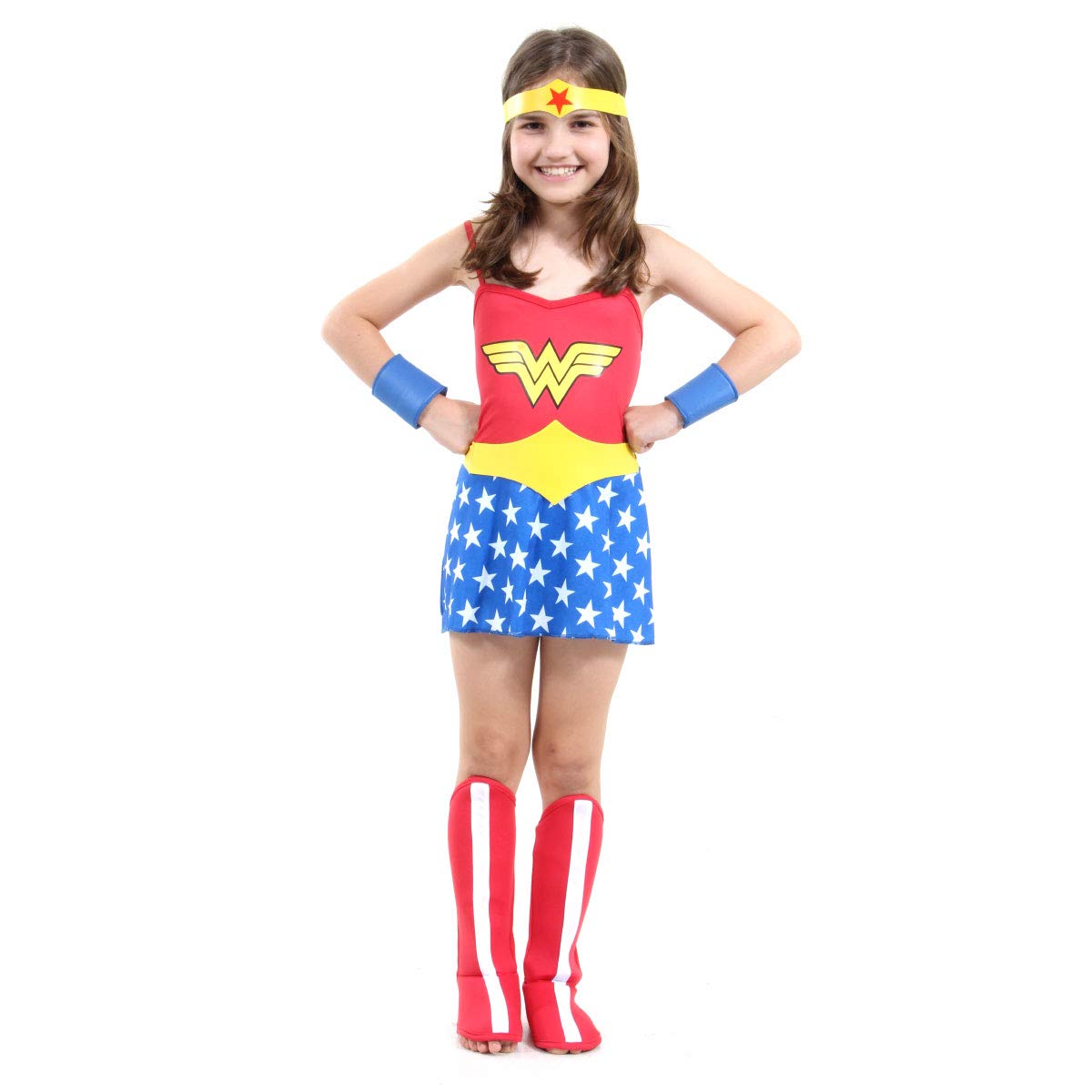 Fantasia Arlequina Infantil Curta - Super Hero Girls