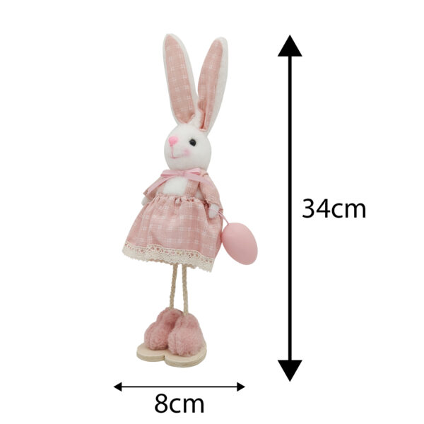 Coelha de Páscoa de Decoração e Enfeites 34cm Coelhinha Fofa