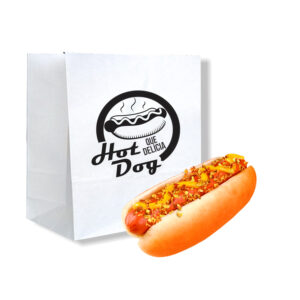 Saco Para Hot-Dog 12,5cmx 10cm Descartável 50und Festa