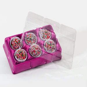 Caixa Candy Box 6 Cavidades Flip Embalagem Confeitaria Doce