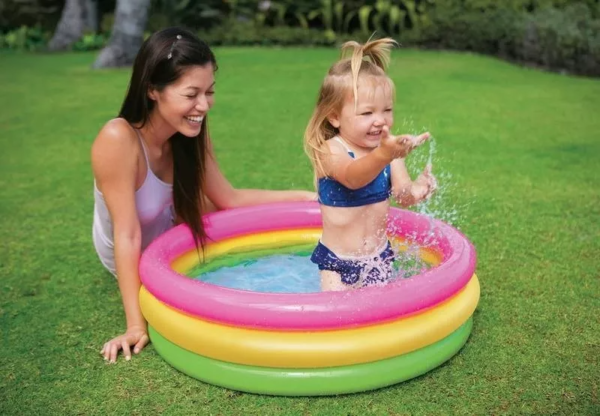 Piscina Infantil 86cm Inflável Plástico Verão Praia Sol