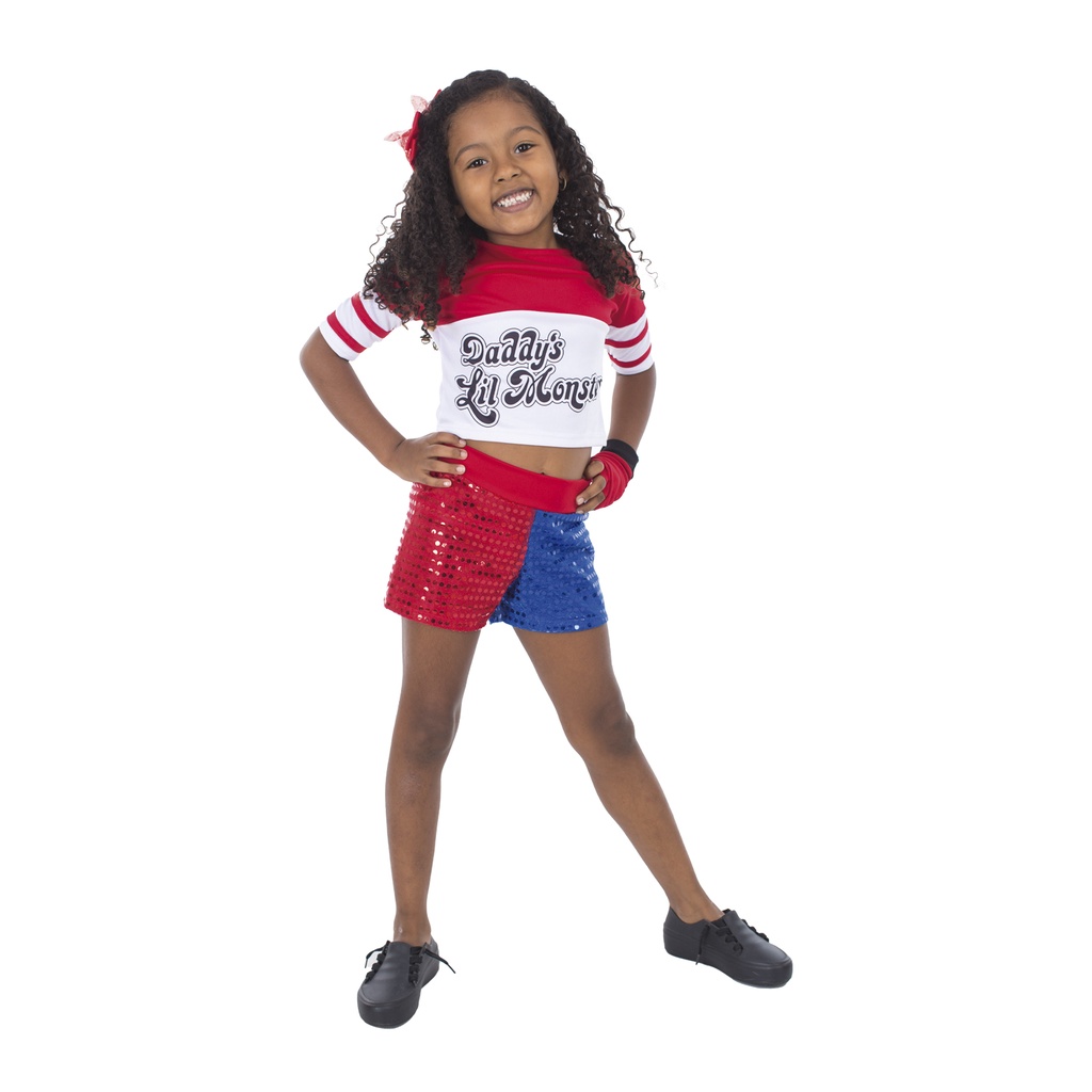 Fantasia Arlequina Dc Super Hero Girls Infantil 22067-G