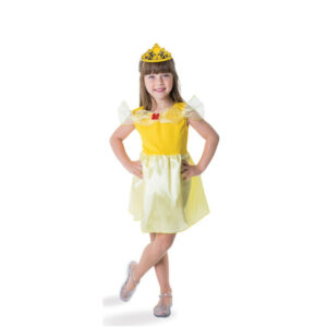 Fantasia Princesa Bela E A Fera Vestido Infantil Carnaval