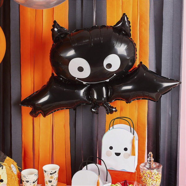 Balão Metalizado Morcego 72cm Halloween Festa Carnaval