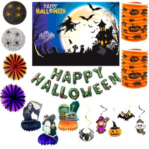 Kit Festa Halloween 10 Itens Decoração Enfeites Comemoração