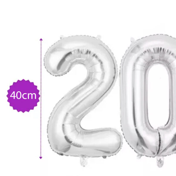 Kit Balão Metalizado Ano Novo Bexiga 40CM Réveillon Decoração Personalizada Inflável