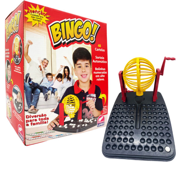 Jogo Bingo 48 Cartelas 90 Bolinhas Roleta Brinquedo Festa