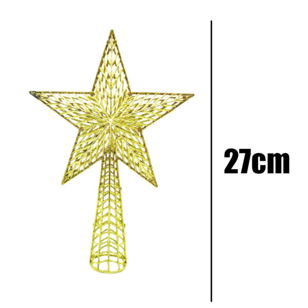 Enfeite Estrela Aramada 27cm Decoração De Árvore Natalina Festa Ornamentação