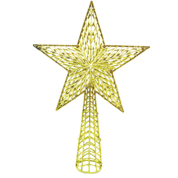 Enfeite Estrela Aramada 27cm Decoração De Árvore Natalina Festa Ornamentação