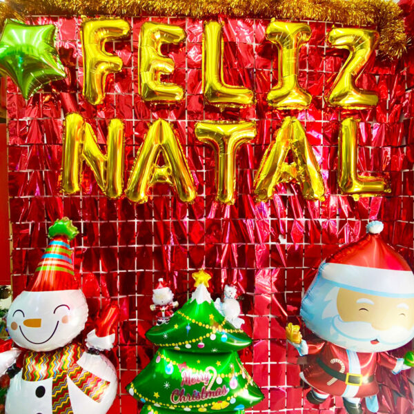 Cortina Metalizada Quadrada Painel Parede Brilhante 1Mx2M Decoração Aniversário Festa Comemoração Natal Ano Novo Evento