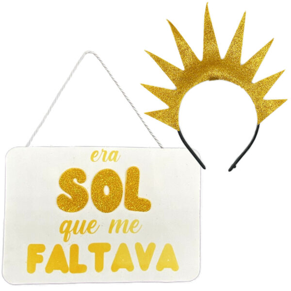 Kit De Carnaval Tiara E Placa Para Fantasia de Casal Folia Bloco Alegria Diversão Evento