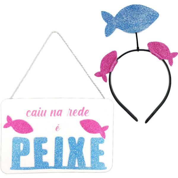 Kit De Carnaval Tiara E Placa Para Fantasia de Casal Folia Bloco Alegria Diversão Evento