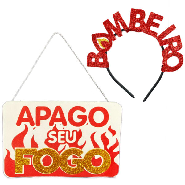 Kit De Carnaval Tiara E Placa Para Fantasia de Casal Folia Bloco Alegria Diversão Evento