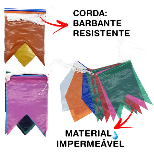 Kit 100 Metros Bandeirinha Festa Junina Diversão Caipira São João