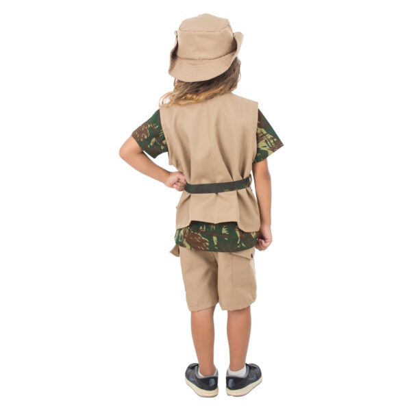 Fantasia Safari Infantil Selva Menino Roupa de Caçador Festa Explorador