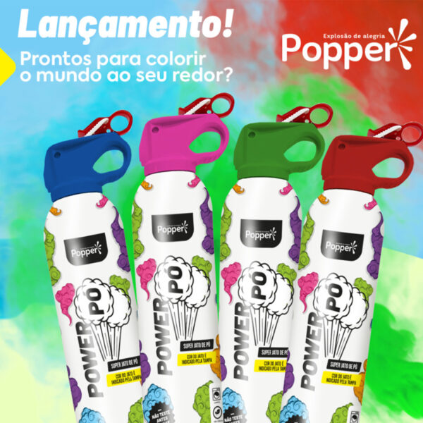 Jato Em Pó Power Colorido Festa das Cores lança Super Pó