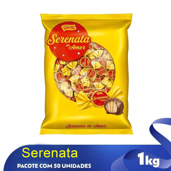 2 Pacotes De Bombom 1KG Serenata De Amor Chocolate Garoto