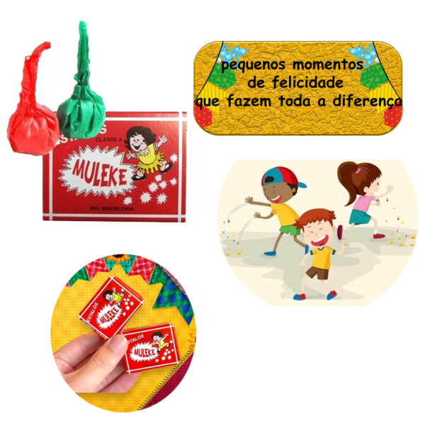 Estalinhos De Salão Biribinha Kit 50 Caixinhas Festa Junina