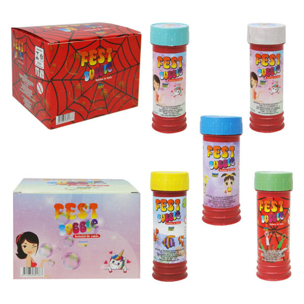 Kit 12 Bolha de Sabão Prendas Festa Junina Brinquedos Dominó Pega Vareta