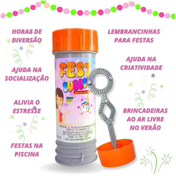 Kit 12 Bolha de Sabão Prendas Festa Junina Brinquedos Dominó Pega Vareta