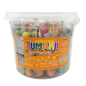 Chicles De Bola Jumanji Pacote De 720g Com 40 Unidades Frut