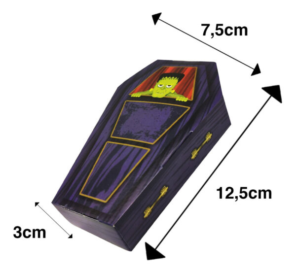Caixinha Surpresa Caixão Porta Doce 05und Monstro Halloween