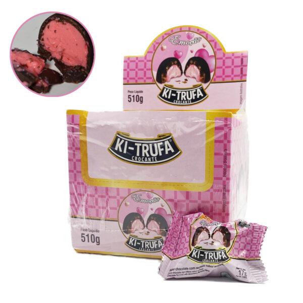 Ki-Trufa Crocante 510g Sabor Chocolate Trufa Recheio Emoção