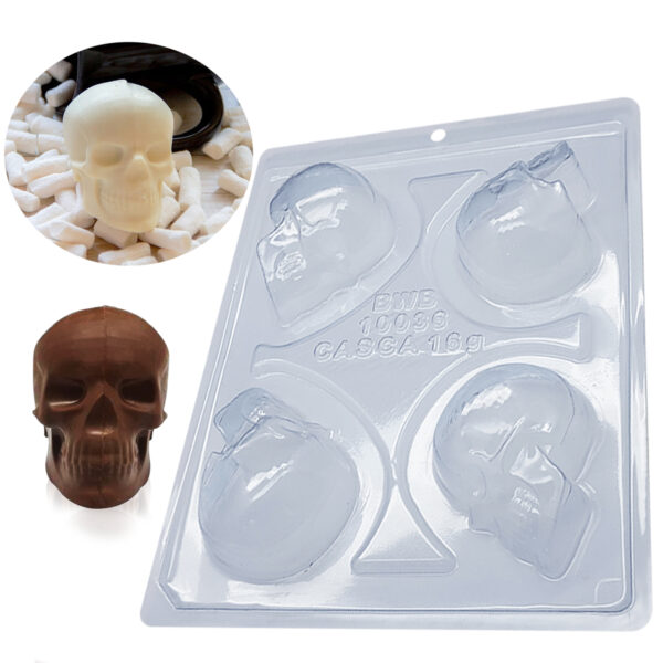 Forma Acetato Com Silicone Halloween 03 Partes Para Chocolate Dias Das Bruxas e Halloween