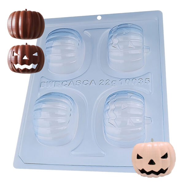 Forma Halloween Abóbora 3 Partes C/ Silicone BWB Chocolate