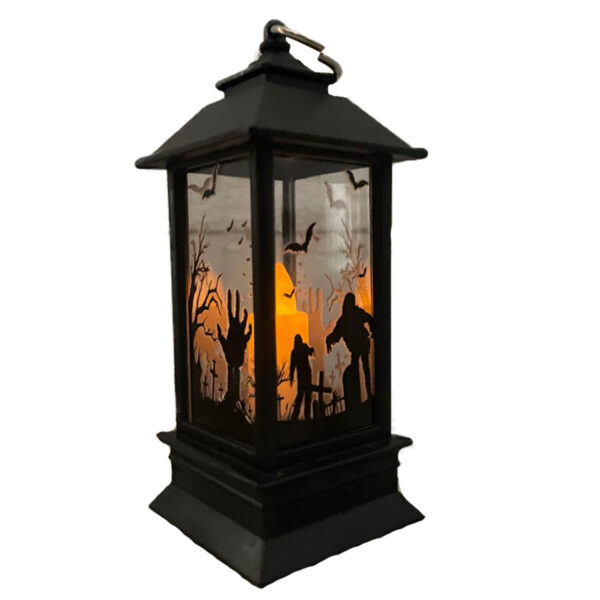 Kit 4 Velas LED Halloween Festa Bruxa Com Gancho Lamparina