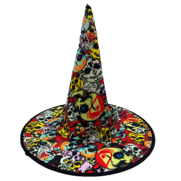 Chapéu De Bruxa Estampado Sortido Halloween Carnaval Fatasia