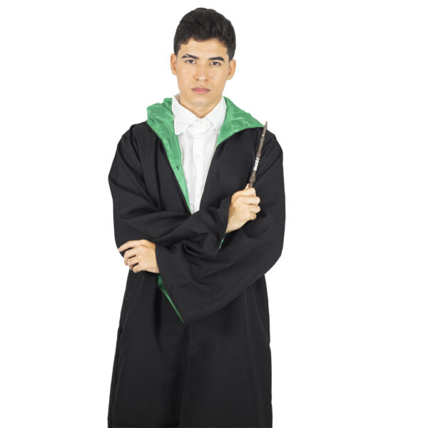 Fantasia de Feiticeiro Adulto Escola de Magia Hallowen 4Cor